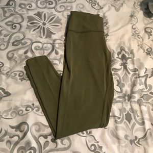 Olive green leggings
